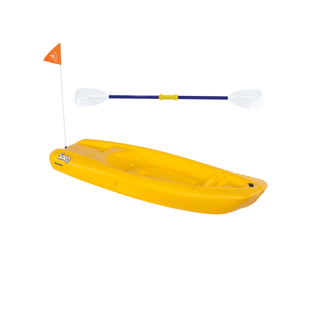 Solo Kids Kayak with Paddle and Flag