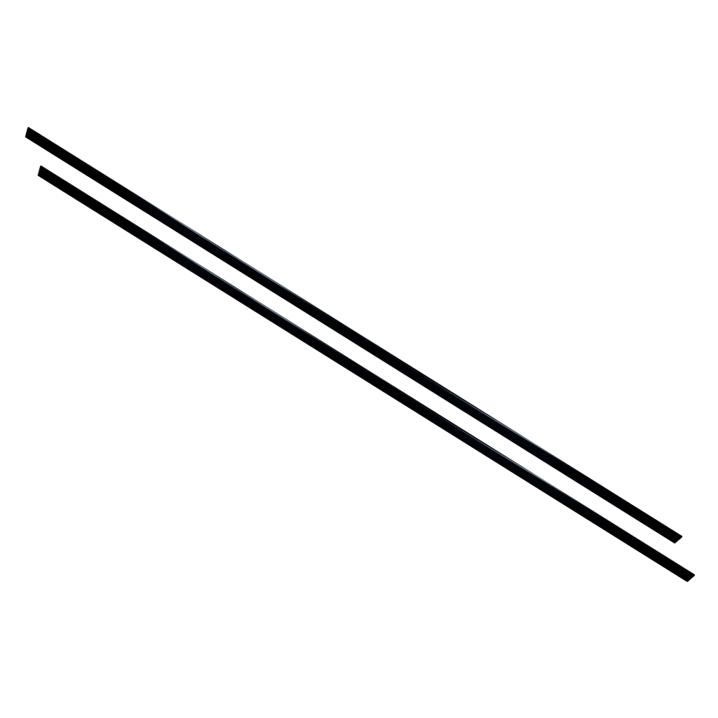 7.5' (2.3 m) Protective Gunnel Sleeves for 15'6" Canoe