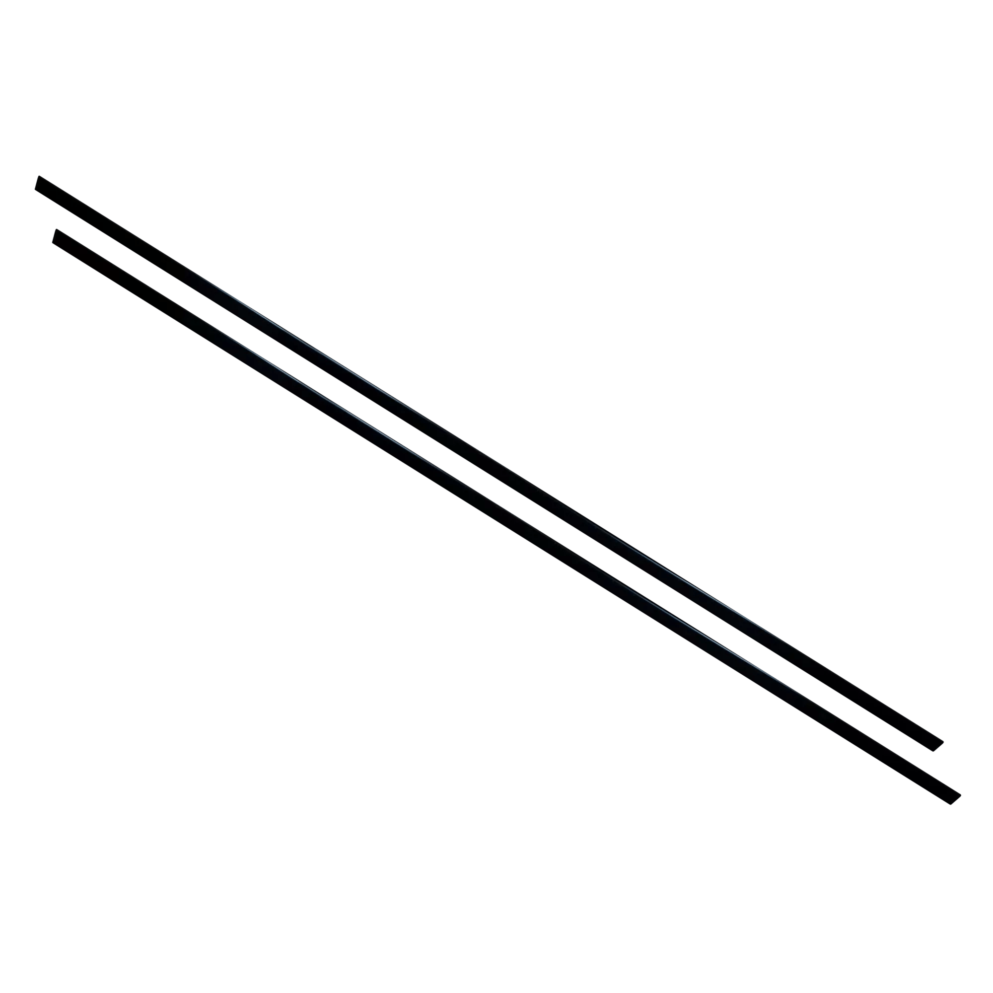 7.5' (2.3 m) Protective Gunnel Sleeves for 15'6" Canoe